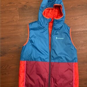 cotopaxi Bright Orange Quilted Hooded Puffer